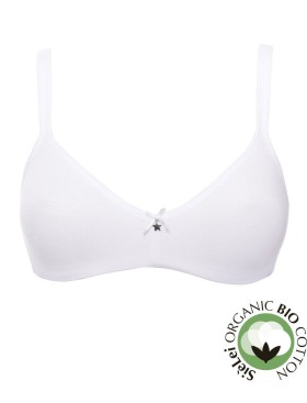 Хлопковый бюстгальтер без каркасов Sielei NATURAL COTTON 1450 bianco, Цвет: bianco (белый), Размеры: 70B, изображение 2