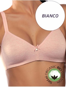 Хлопковый бюстгальтер без каркасов Sielei NATURAL COTTON 1450 bianco, Цвет: bianco (белый), Размеры: 70B