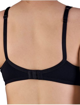 Хлопковый мягкий бюстгальтер без косточек Sielei NATURAL COTTON 1452 nero, Цвет: nero (черный), Размеры: 85B, изображение 2