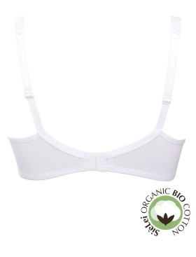 Хлопковый мягкий бюстгальтер без косточек Sielei NATURAL COTTON 1452 bianco, Цвет: bianco (белый), Размеры: 85C, изображение 5