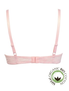 Бюстгальтер пуш-ап без косточек хлопок Sielei NATURAL COTTON 1456 rosa melange, Цвет: rosa melange, Размеры: 70B, изображение 3