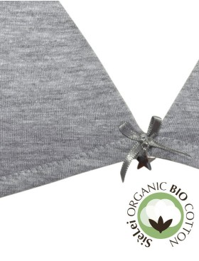 Хлопковый бескостный бюстгальтер Sielei NATURAL COTTON 1458 grigio melange, Цвет: grigio melange, Размеры: 75B, изображение 2