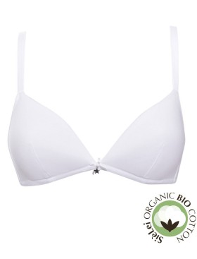 Хлопковый бескостный бюстгальтер Sielei NATURAL COTTON 1458 bianco, Цвет: bianco (белый), Размеры: 80B, изображение 4