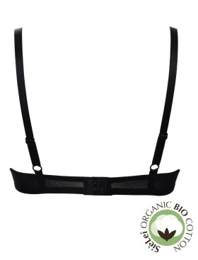 Хлопковый бескостный бюстгальтер Sielei NATURAL COTTON 1458 nero, Цвет: nero (черный), Размеры: 75B, изображение 3