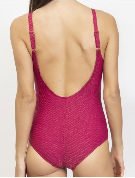 Слитный купальник с формованной чашкой Sielei LX50 sangria, Цвет: sangria (сангрия), Размеры: 75C, изображение 2