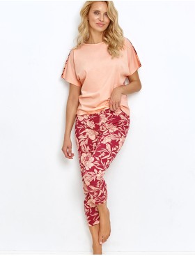 Стильная женская пижама Taro BLOSSOM 2889-01, Цвет: персиковый, Размеры: S, изображение 3