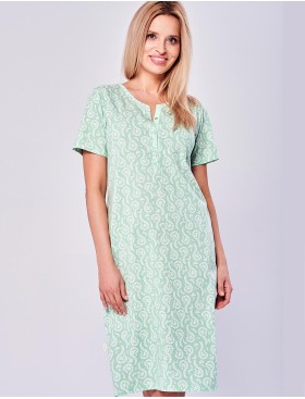Ночная сорочка с коротким рукавом Taro GLORIA 2956, Цвет: зеленый, Размеры: M