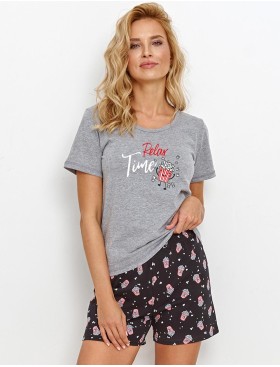 Пижама с шортами из хлопка Taro RELAX 2892, Цвет: серый, Размеры: S