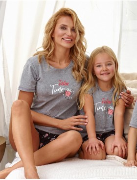 Пижама с шортами из хлопка Taro RELAX 2892, Цвет: серый, Размеры: S, изображение 2