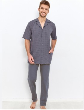 Мужская пижама Taro SIMON 2943-2944, Цвет: серый, Размеры: M, изображение 2
