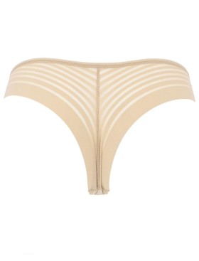 Трусы бразилиана из микрофибры и тюля Cotonella ADB24 ETERIA beige, Цвет: beige (бежевый), Размеры: S, изображение 4