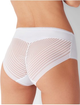 Трусы слип-миди из микрофибры и тюля Cotonella ADB26 ETERIA bianco, Цвет: bianco (белый), Размеры: 2XL