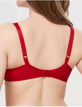 Бюстгальтер с формованной чашкой Milavitsa 127650 рубин/нюд, Цвет: рубин/нюд, Размеры: 75E, изображение 2