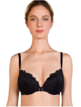 Бюстгальтер супер пуш-ап Mioocchi MATILDA 8103 nero, Цвет: nero (черный), Размеры: 70B, изображение 4