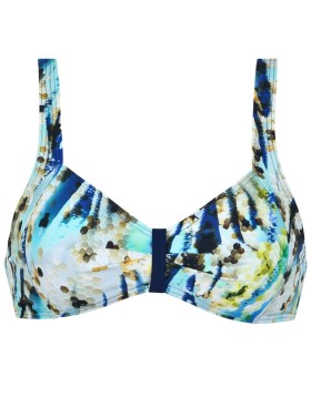 Верх от купальника без косточек Naturana 77049 OASIS OF THE SEAS, Цвет: синий/аква/морской, Размеры: 80B, изображение 4