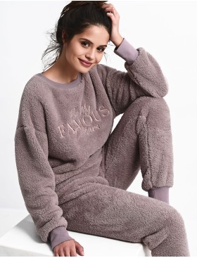 Теплая женская пижама Sensis GEORGETTE, Цвет: розовый, Размеры: S