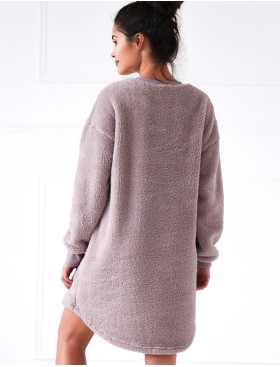 Теплая сорочка Sensis GEORGETTE, Цвет: розовый, Размеры: S/M, изображение 2