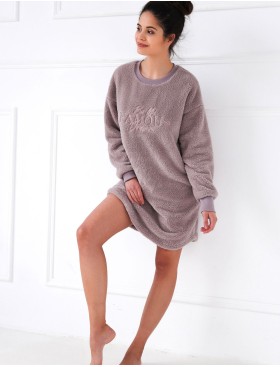 Теплая сорочка Sensis GEORGETTE, Цвет: розовый, Размеры: S/M, изображение 3