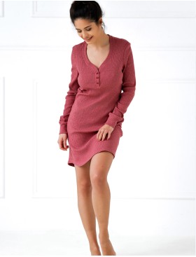 Сорочка с длинным рукавом Sensis HAYLEY, Цвет: красный, Размеры: S/M, изображение 2