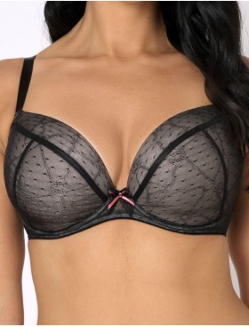 Бюстгальтер балконет Subtille KRISTI full cup черный, Цвет: черный, Размеры: 90B