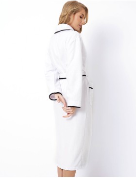 Халат с запахом Aruelle DANIELA, Цвет: белый/черный, Размеры: S, изображение 3