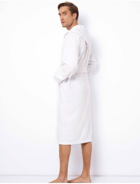 Мужской банный халат Aruelle EMERSON, Цвет: белый, Размеры: M, изображение 3
