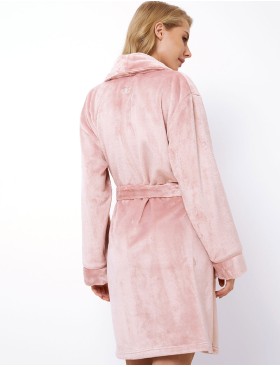Плюшевый женский халат Aruelle EVA ROSE PINK, Цвет: светло-розовый, Размеры: L, изображение 3