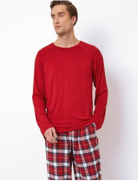 Пижама мужская со штанами Aruelle MAX, Цвет: красный/белый, Размеры: M