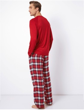 Пижама мужская со штанами Aruelle MAX, Цвет: красный/белый, Размеры: M, изображение 3