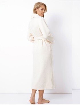 Длинный теплый халат Aruelle TEODORA, Цвет: экрю, Размеры: XL, изображение 2