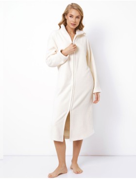 Теплый халат на молнии Aruelle TONI, Цвет: экрю, Размеры: S