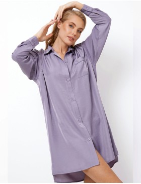 Сорочка рубашечного кроя Aruelle VIVI, Цвет: лаванда, Размеры: XS