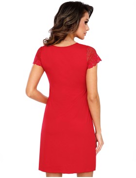Сорочка с кружевными вставками Donna BETTY nightdress RED, Цвет: красный, Размеры: S, изображение 2