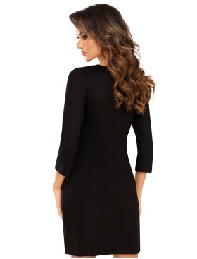 Ночная сорочка с длинными рукавами Donna LARISA II nightdress, Цвет: черный, Размеры: S, изображение 2