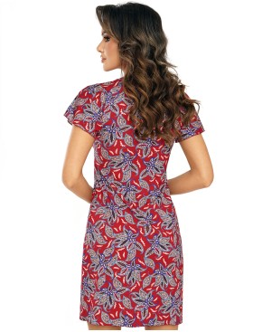 Сорочка с короткими рукавами Donna RITA nightdress, Цвет: бордовый, Размеры: S, изображение 2