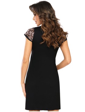 Ночная сорочка Donna VIOLETTA nightdress, Цвет: черный, Размеры: S, изображение 2