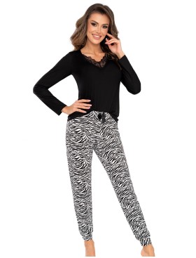Женская пижама Donna ZEBRA pyjamas, Цвет: черно-белый, Размеры: S, изображение 2