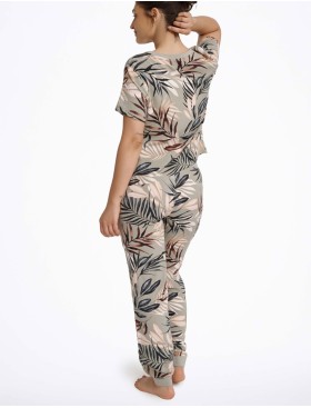 Пижама из вискозы Esotiq LETO 40601, Цвет: серо-зеленый, Размеры: S, изображение 2