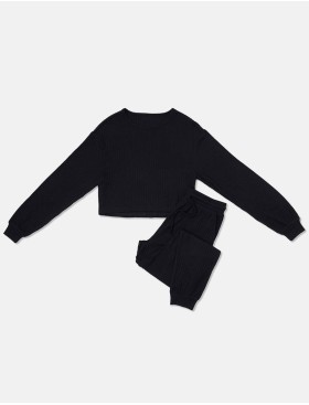 Комплект женский в рубчик Esotiq CLYTIA 40253 черный, Цвет: черный, Размеры: M, изображение 8