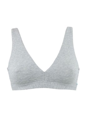 Хлопковый бюстгальтер бралетт Infiore TANGO 855 grigio melange, Цвет: grigio mel (серый), Размеры: S, изображение 3