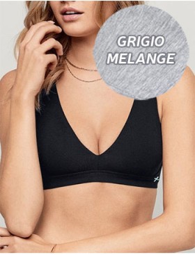 Хлопковый бюстгальтер бралетт Infiore TANGO 855 grigio melange, Цвет: grigio mel (серый), Размеры: S