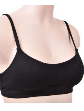 Хлопковый бюстгальтер топ Infiore 857 LAMBADA nero, Цвет: nero (черный), Размеры: 65B