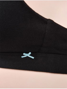 Хлопковый бюстгальтер топ Infiore 857 LAMBADA nero, Цвет: nero (черный), Размеры: 65B, изображение 2