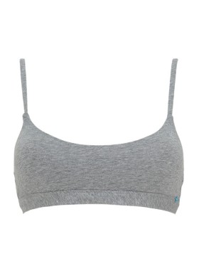 Хлопковый бюстгальтер топ Infiore 857 LAMBADA grigio melange, Цвет: grigio mel (серый), Размеры: 65B, изображение 2