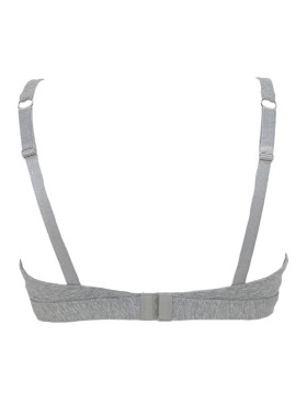 Хлопковый бюстгальтер топ Infiore 857 LAMBADA grigio melange, Цвет: grigio mel (серый), Размеры: 65B, изображение 3