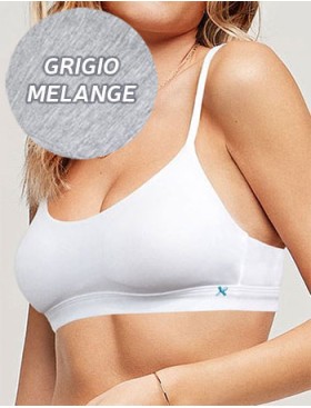 Хлопковый бюстгальтер топ Infiore 857 LAMBADA grigio melange, Цвет: grigio mel (серый), Размеры: 65B