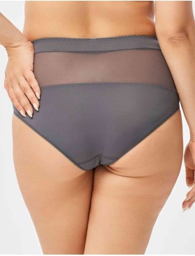 Трусы слипы миди Lina A 4917 черный жемчуг, Цвет: черный жемчуг, Размеры: M, изображение 2