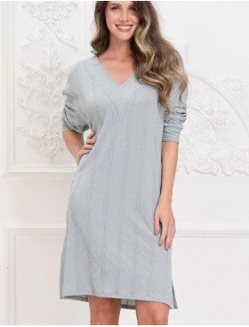 Туника с длинным рукавом Mia-Amore JESSIE 5073, Цвет: серый, Размеры: S/M, изображение 3