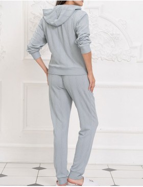 Комплект худи и брюки Mia-Amore JESSIE 5076, Цвет: серый, Размеры: L, изображение 3