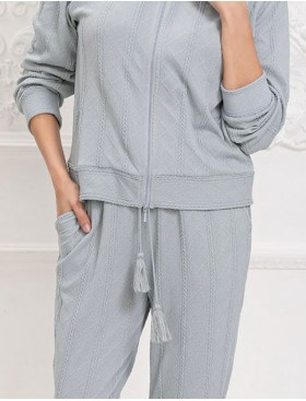 Комплект худи и брюки Mia-Amore JESSIE 5076, Цвет: серый, Размеры: L, изображение 5